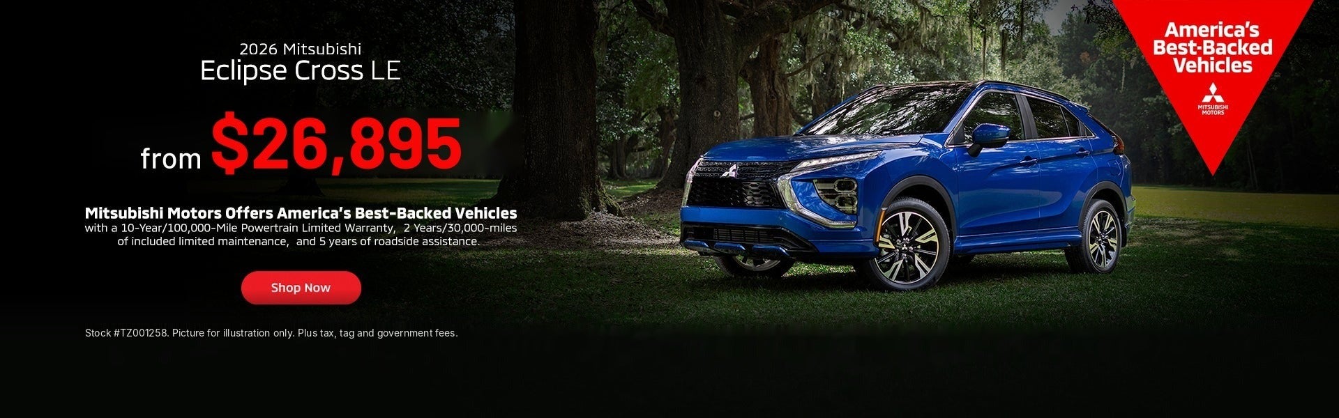 2026 Mitsubishi Eclipse Cross LE from $26,895