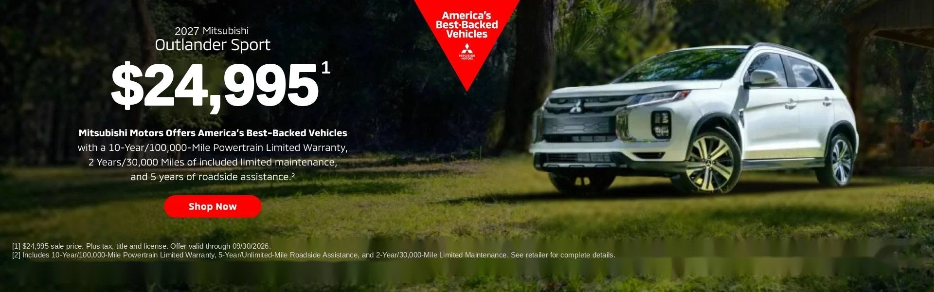2027 Mitsubishi Outlander Sport - $24,995
